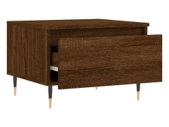 Conjunto de 2 Mesas de Centro | Mesa de apoio | Mesa de café 50x46x35 cm deriv. madeira carvalho castanho