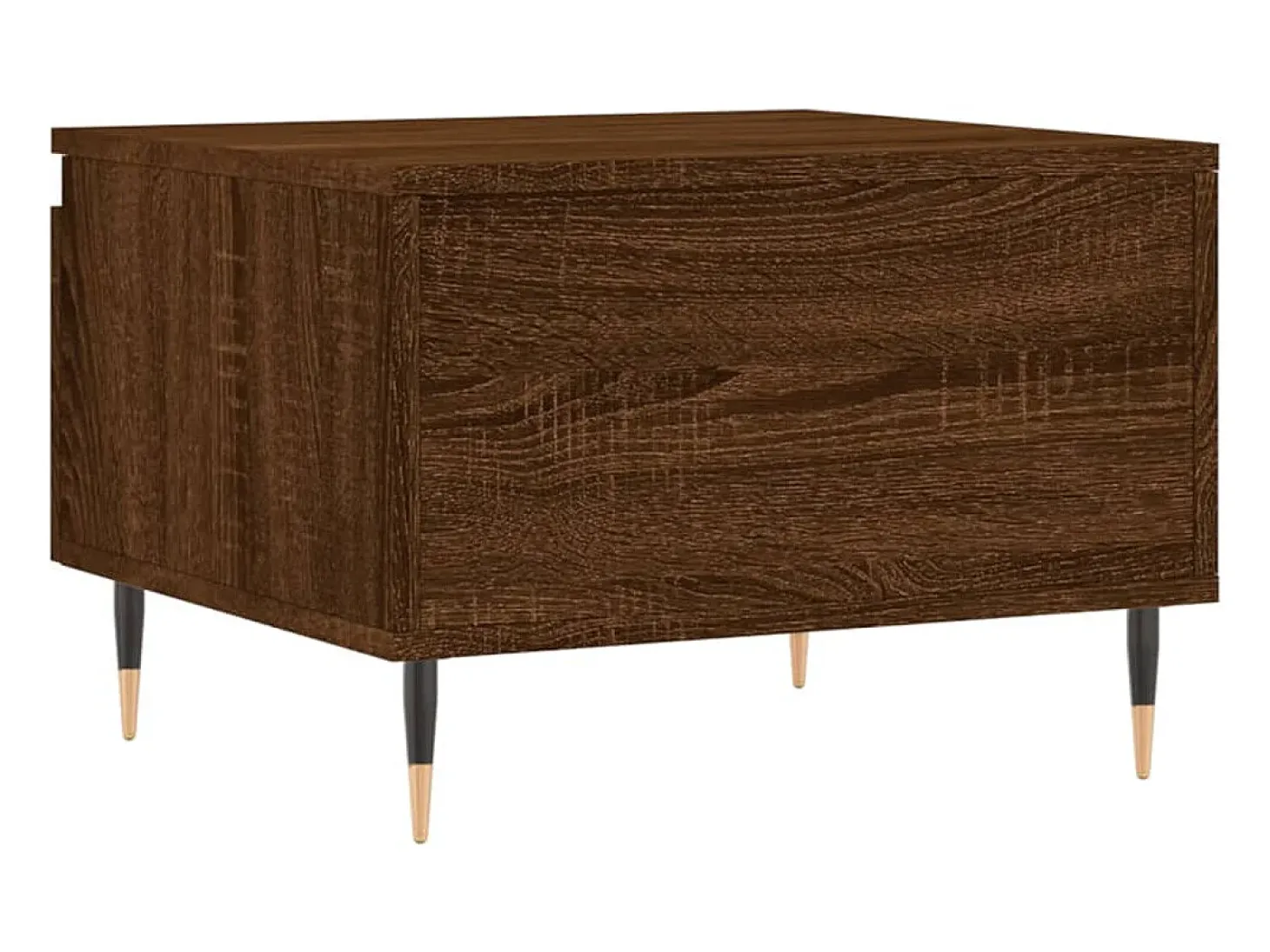 Conjunto de 2 Mesas de Centro | Mesa de apoio | Mesa de café 50x46x35 cm deriv. madeira carvalho castanho