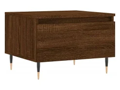 Conjunto de 2 Mesas de Centro | Mesa de apoio | Mesa de café 50x46x35 cm deriv. madeira carvalho castanho