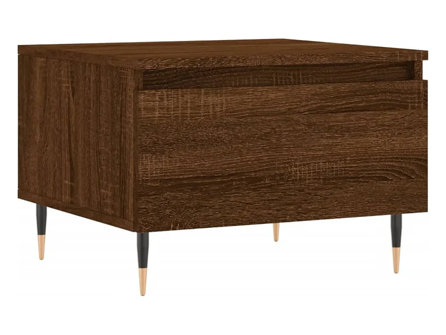 Conjunto de 2 Mesas de Centro | Mesa de apoio | Mesa de café 50x46x35 cm deriv. madeira carvalho castanho