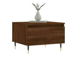 Conjunto de 2 Mesas de Centro | Mesa de apoio | Mesa de café 50x46x35 cm deriv. madeira carvalho castanho