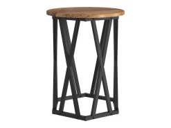Conjunto de 2 Mesas de Centro | Mesa de apoio | Mesa de café Madeira antiga 50x50x50 cm