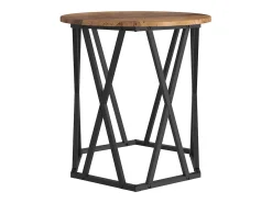 Conjunto de 2 Mesas de Centro | Mesa de apoio | Mesa de café Madeira antiga 50x50x50 cm