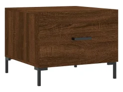Conjunto de 2 Mesas de Centro | Mesa de apoio | Mesa de café 50x50x40 cm madeira proc. carvalho castanho