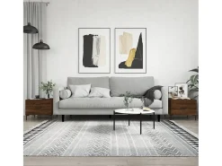 Conjunto de 2 Mesas de Centro | Mesa de apoio | Mesa de café 50x50x40 cm madeira proc. carvalho castanho