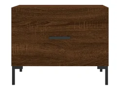 Conjunto de 2 Mesas de Centro | Mesa de apoio | Mesa de café 50x50x40 cm madeira proc. carvalho castanho