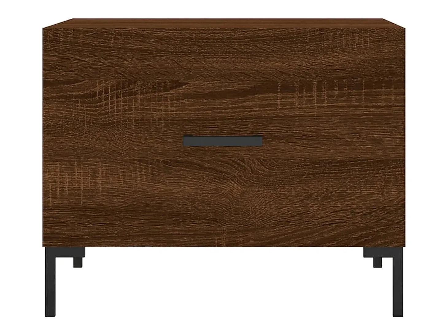 Conjunto de 2 Mesas de Centro | Mesa de apoio | Mesa de café 50x50x40 cm madeira proc. carvalho castanho