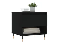 Conjunto de 2 Mesas de Centro | Mesa de apoio | Mesa de café 50x46x50 cm derivados de madeira preto