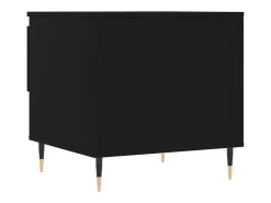 Conjunto de 2 Mesas de Centro | Mesa de apoio | Mesa de café 50x46x50 cm derivados de madeira preto