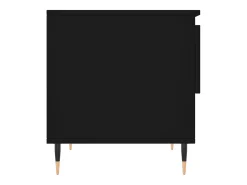 Conjunto de 2 Mesas de Centro | Mesa de apoio | Mesa de café 50x46x50 cm derivados de madeira preto