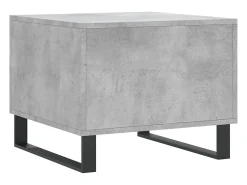 Conjunto de 2 Mesas de Centro | Mesa de apoio | Mesa de café 50x50x40 cm madeira processada cinza cimento