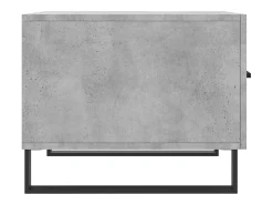 Conjunto de 2 Mesas de Centro | Mesa de apoio | Mesa de café 50x50x40 cm madeira processada cinza cimento
