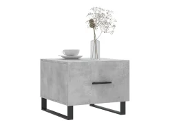 Conjunto de 2 Mesas de Centro | Mesa de apoio | Mesa de café 50x50x40 cm madeira processada cinza cimento