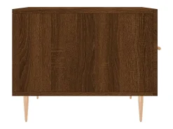 Conjunto de 2 Mesas de Centro | Mesa de apoio | Mesa de café 50x50x40 cm madeira proc. carvalho castanho