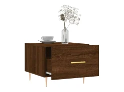 Conjunto de 2 Mesas de Centro | Mesa de apoio | Mesa de café 50x50x40 cm madeira proc. carvalho castanho