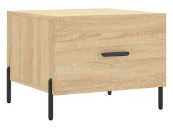 Conjunto de 2 Mesas de Centro | Mesa de apoio | Mesa de café 50x50x40cm deriv. madeira carvalho sonoma