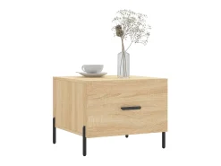 Conjunto de 2 Mesas de Centro | Mesa de apoio | Mesa de café 50x50x40cm deriv. madeira carvalho sonoma