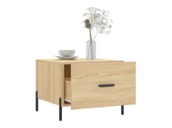 Conjunto de 2 Mesas de Centro | Mesa de apoio | Mesa de café 50x50x40cm deriv. madeira carvalho sonoma