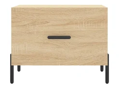 Conjunto de 2 Mesas de Centro | Mesa de apoio | Mesa de café 50x50x40cm deriv. madeira carvalho sonoma