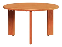 Conjunto de 2 Mesas de Centro | Mesa de apoio Castanho-mel 47.5x47.5x27 cm