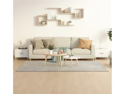 Conjunto de 2 Mesas de Centro | Mesa de apoio 50x50x40 cm madeira processada branco
