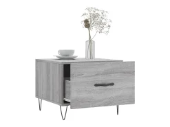 Conjunto de 2 Mesas de Centro | Mesa de apoio | Mesa de café 50x50x40 cm madeira proc. sonoma cinza