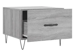 Conjunto de 2 Mesas de Centro | Mesa de apoio | Mesa de café 50x50x40 cm madeira proc. sonoma cinza