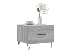 Conjunto de 2 Mesas de Centro | Mesa de apoio | Mesa de café 50x50x40 cm madeira proc. sonoma cinza