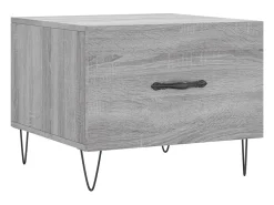 Conjunto de 2 Mesas de Centro | Mesa de apoio | Mesa de café 50x50x40 cm madeira proc. sonoma cinza