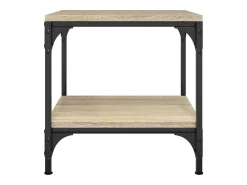 Conjunto de 2 Mesas de Centro | Mesa de apoio | Mesa de café 40x40x40 cm derivados madeira sonoma
