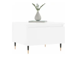 Conjunto de 2 Mesas de Centro | Mesa de apoio | Mesa de café 50x46x35 cm derivados de madeira branco