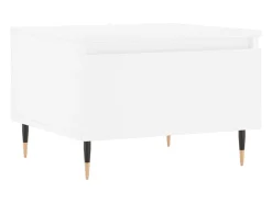 Conjunto de 2 Mesas de Centro | Mesa de apoio | Mesa de café 50x46x35 cm derivados de madeira branco