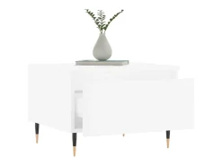 Conjunto de 2 Mesas de Centro | Mesa de apoio | Mesa de café 50x46x35 cm derivados de madeira branco