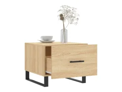 Conjunto de 2 Mesas de Centro | Mesa de apoio | Mesa de café 50x50x40cm deriv. madeira carvalho sonoma