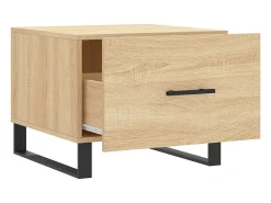 Conjunto de 2 Mesas de Centro | Mesa de apoio | Mesa de café 50x50x40cm deriv. madeira carvalho sonoma