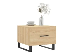 Conjunto de 2 Mesas de Centro | Mesa de apoio | Mesa de café 50x50x40cm deriv. madeira carvalho sonoma