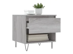 Conjunto de 2 Mesas de Centro | Mesa de apoio | Mesa de café 50x46x50cm deriv. madeira cinzento sonoma