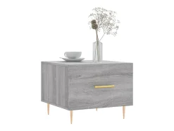 Conjunto de 2 Mesas de Centro | Mesa de apoio | Mesa de café 50x50x40 cm madeira proc. sonoma cinza