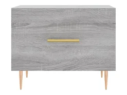 Conjunto de 2 Mesas de Centro | Mesa de apoio | Mesa de café 50x50x40 cm madeira proc. sonoma cinza