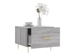 Conjunto de 2 Mesas de Centro | Mesa de apoio | Mesa de café 50x50x40 cm madeira proc. sonoma cinza