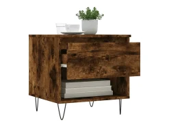 Conjunto de 2 Mesas de Centro | Mesa de apoio | Mesa de café 50x46x50cm deriv. madeira carvalho fumado