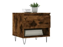 Conjunto de 2 Mesas de Centro | Mesa de apoio | Mesa de café 50x46x50cm deriv. madeira carvalho fumado