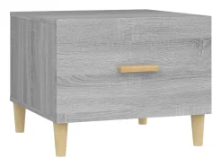 Conjunto de 2 Mesas de Centro | Mesa de apoio 50x50x40 cm madeira proc. sonoma cinza