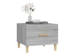 Conjunto de 2 Mesas de Centro | Mesa de apoio 50x50x40 cm madeira proc. sonoma cinza