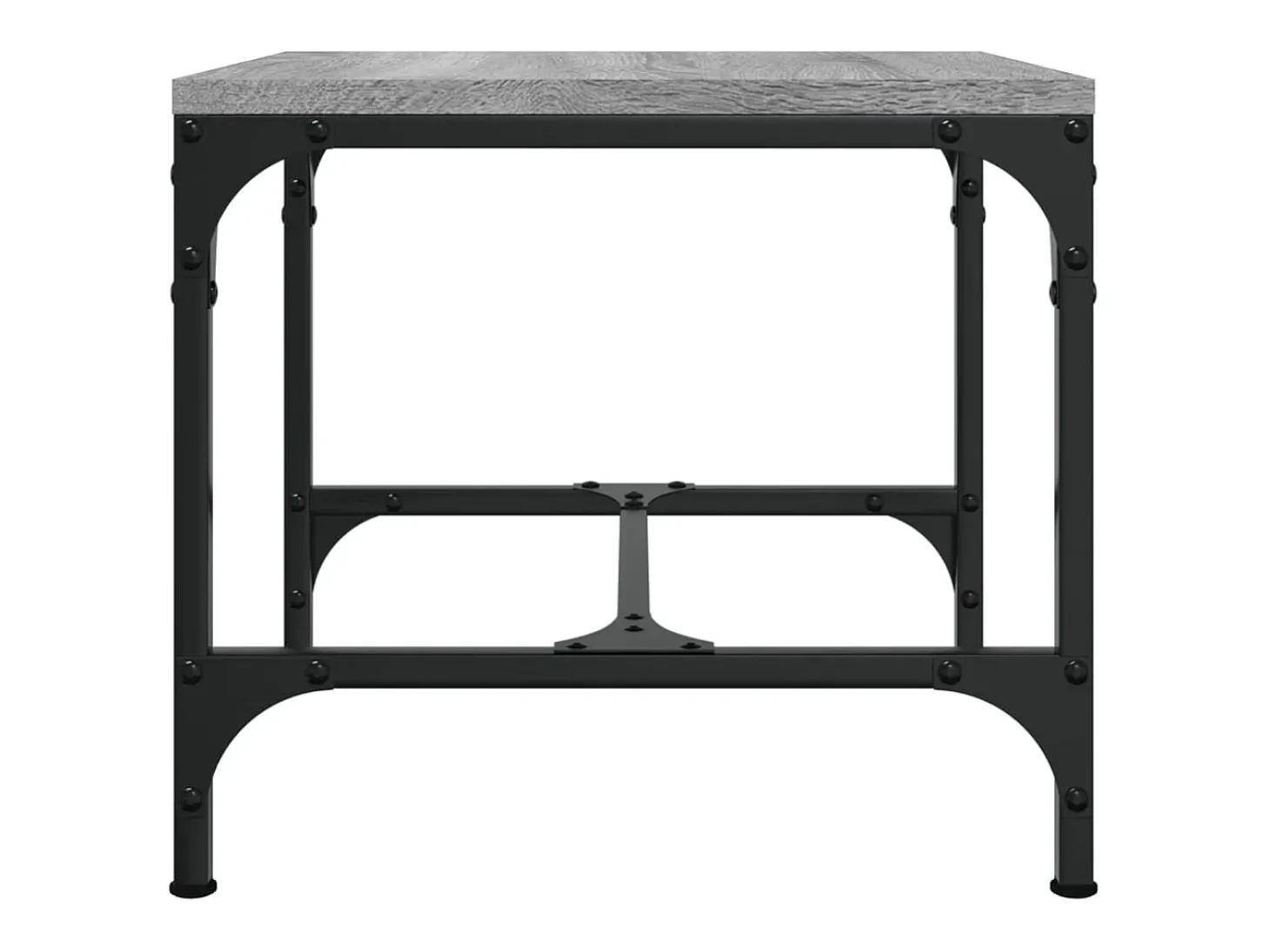 Conjunto de 2 Mesas de Centro | Mesa de apoio | Mesa de café 40x40x35 cm deriv. madeira cinzento sonoma