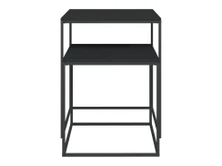 Conjunto de 2 Mesas de Centro | Mesa de apoio derivados de madeira e metal