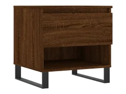 Conjunto de 2 Mesas de Centro | Mesa de apoio | Mesa de café 50x46x50 cm deriv. madeira carvalho castanho