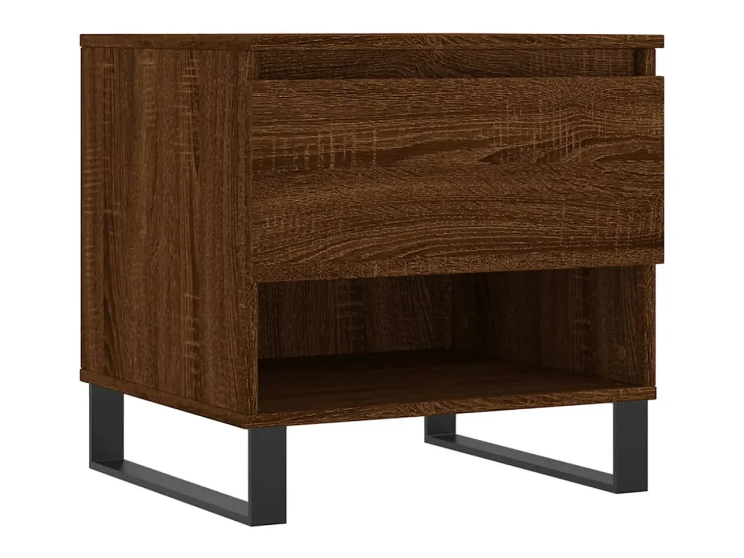 Conjunto de 2 Mesas de Centro | Mesa de apoio | Mesa de café 50x46x50 cm deriv. madeira carvalho castanho