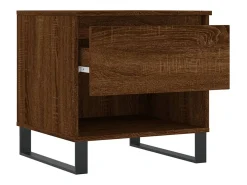 Conjunto de 2 Mesas de Centro | Mesa de apoio | Mesa de café 50x46x50 cm deriv. madeira carvalho castanho