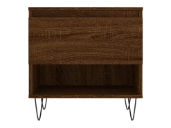 Conjunto de 2 Mesas de Centro | Mesa de apoio | Mesa de café 50x46x50 cm deriv. madeira carvalho castanho